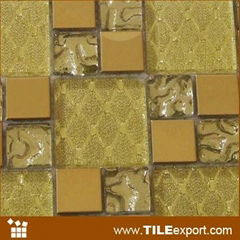 Glass Mosaic mixed Metal 