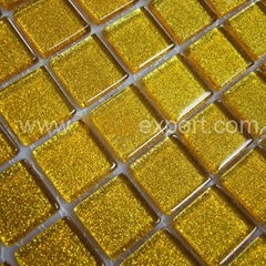 Golden and Silver Glass Mosaic