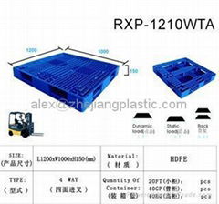 Double faced plastic pallet