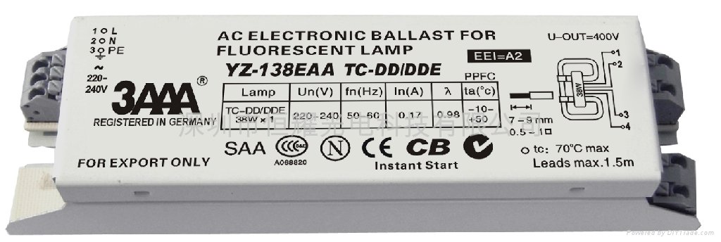 2D(TC-DD/DDE) Standard Electronic Ballast for Fluorescent Lamp - YZ-XXEAA -  3AAA (China Manufacturer) - Lighting Fixtures - Lighting