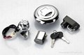 Chrome plated locks for motorcycle