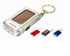 2 LED Solar Flashing Keychain