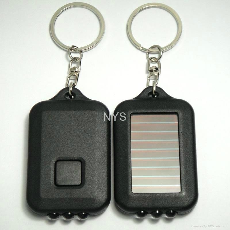 3 LED Solar Flashing Keychain  2