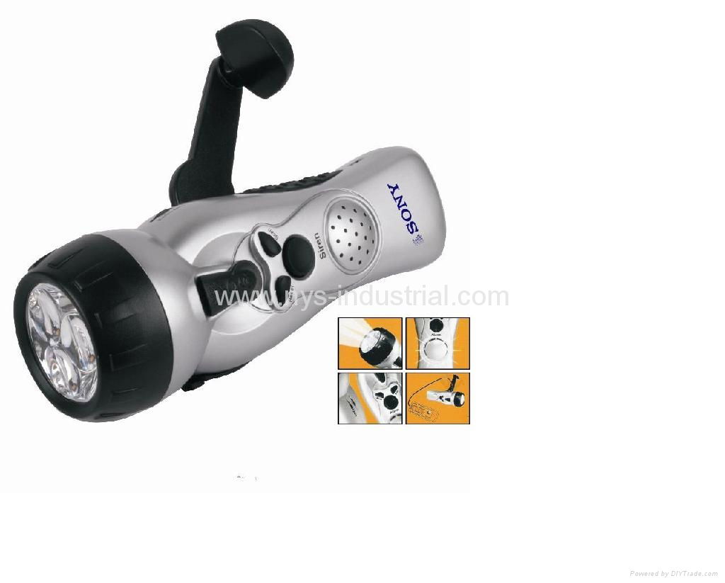 (4 in 1) 3 LED Flashlight