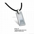 Tungsten and Steel Pendant 3