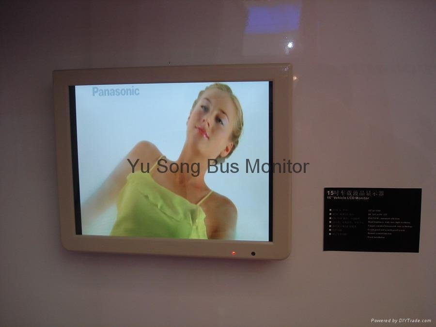 15inch bus monitor, Bus advertisement player, lcd monitor, in-dash monitor