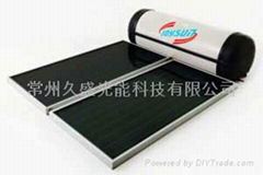 compact flat plate solar hot water heater