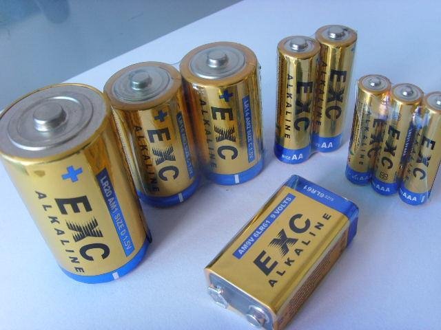工业配套产品5#/7#/9#/8#/9V碱性干电池