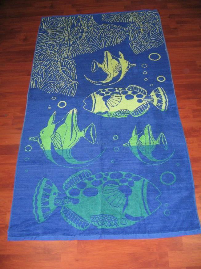 100% cotton Jacquard beach towel 3