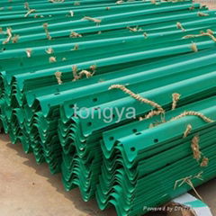 w galvanized plastic sprayed guardrail