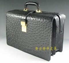 Men's ostrich leather bags