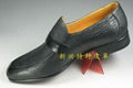 Men's ostrich leather shoes