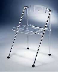 acrylic folding chair