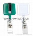 Square Plastic Badge Reel 3