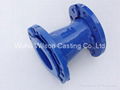 Ductile iron fittings with loose flange