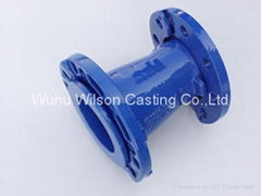 Ductile iron fittings with loose flange 