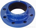 Push on flanged adaptor for PVC/PE pipe,with pipe lock 2