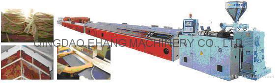 Twin screw PVC profile extrusion line