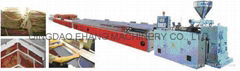 Twin screw PVC profile extrusion line