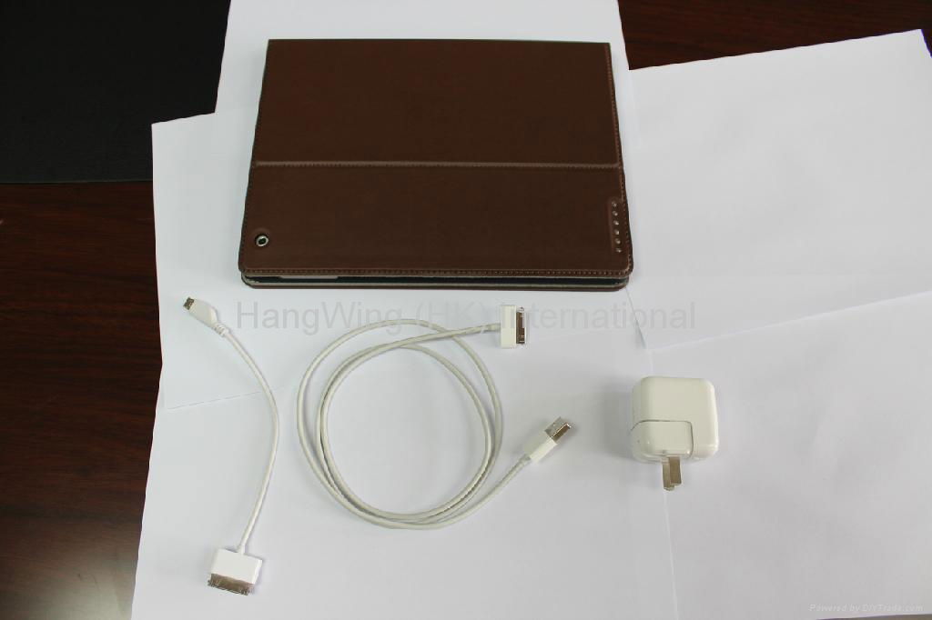 leather case battery for IPAD 2,3 3