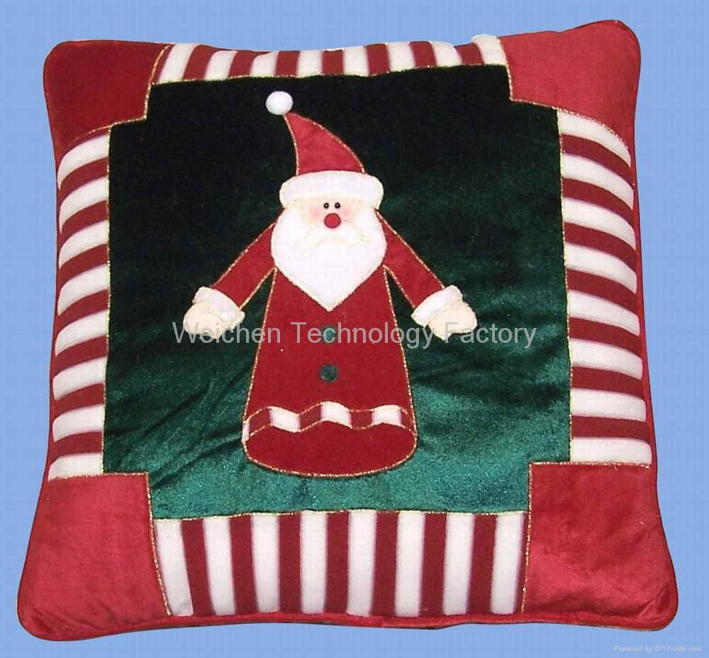 Embroidered Pillow w/beads & sequins/ Holiday Gift & Decoration Items  2