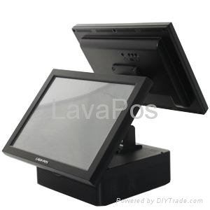 Two screen touch pos system