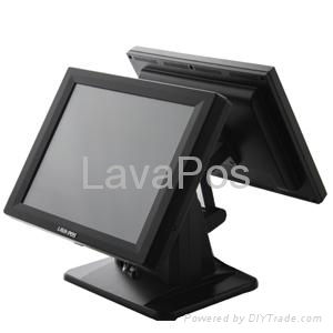 Two screen touch pos system