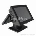 Two screen touch pos system