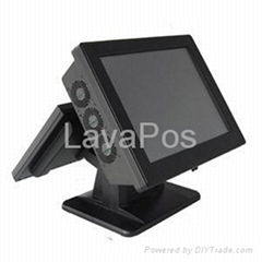 Two screen touch pos system