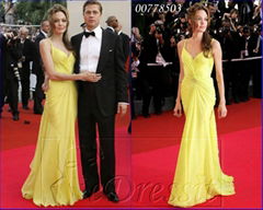 eDressit Yellow Celebrity Evening Dress