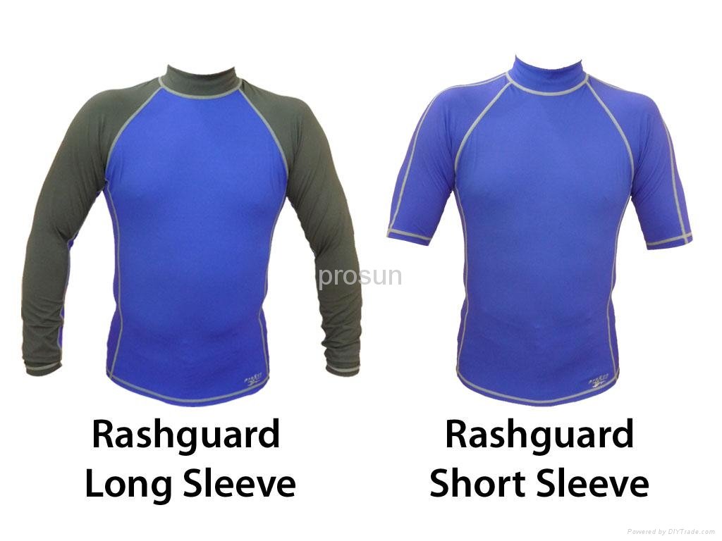 Long Sleeve and Short Sleeve Rash Guard with UPF+50 Sun Protection