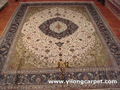 handmade silk carpet