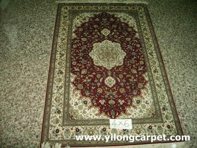 handmade silk carpet,handmade silk rug 4