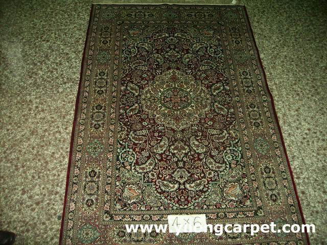 handmade silk carpet,handmade silk rug 5