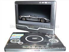 TF-DVD9266 9.2" portable dvd with clear wide screen with GAME/DIVX/USB/DVD 