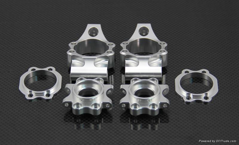 Alloy rear hub carrier set for baja 5b 