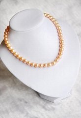 gold freshwater pearls necklace jewelry