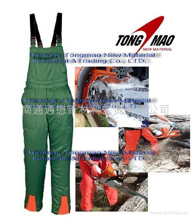 Chain Saw Protective Clothing and cutretardant Material A,C