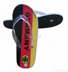 EVA slipper with PVC film 