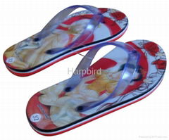 EVA slipper with 3D film 