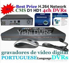 D1 Standalone DVR (4ch D1 DVRs, iDVR)   