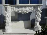 White Marble Fireplace