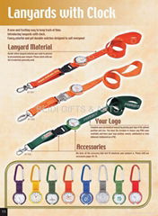 Lanyard with clock