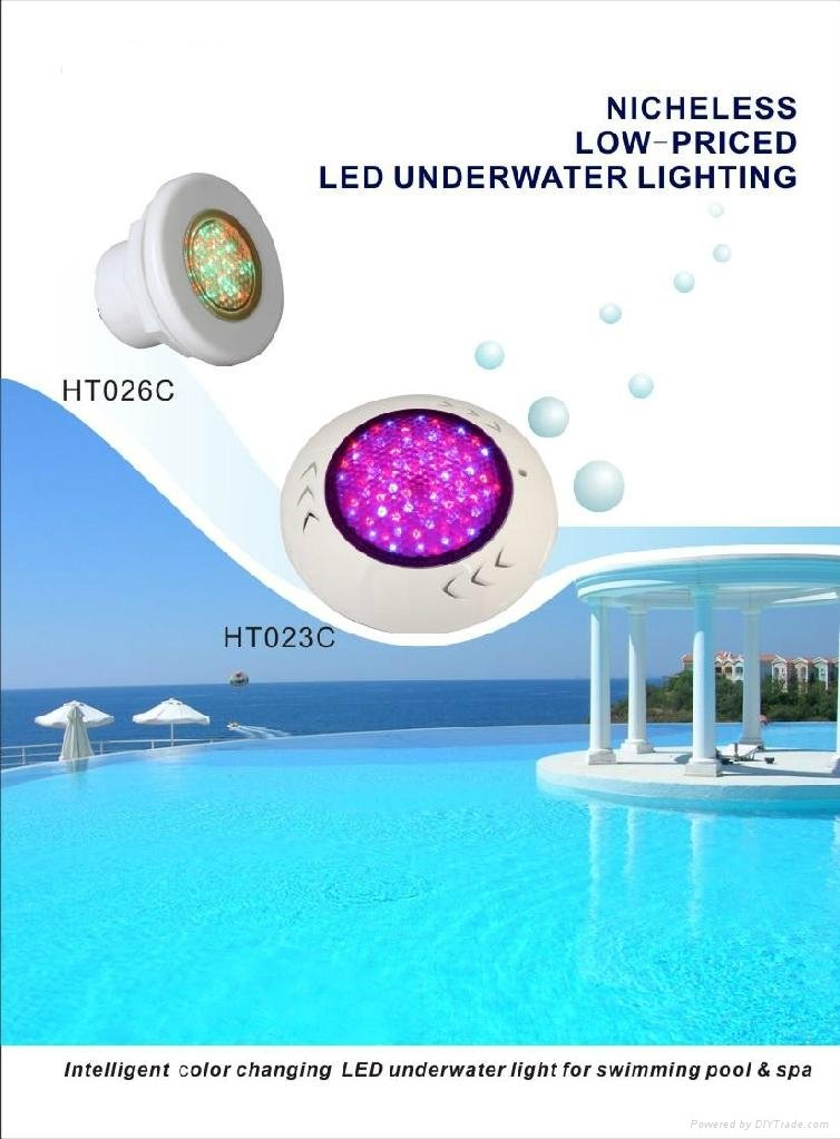 Wifi remote control IP68 waterproof  LED underwater swimming Pool light HT026C 3