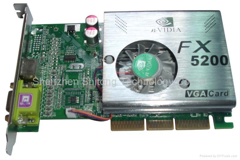 NVIDIA Series display cardboard/VGA Card/ graphics card (FX5200 126MB DDR)
