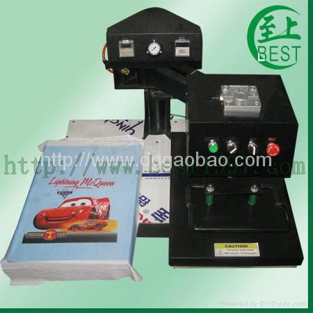 Half automatic shaking head double location heat press machine 