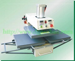 operated double location heat press machine