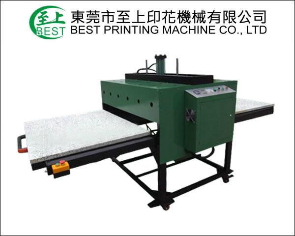 operated double location heat press machine