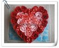 Free shipping:24pcs red rose flower soap travelling use soap flower valentine's  2