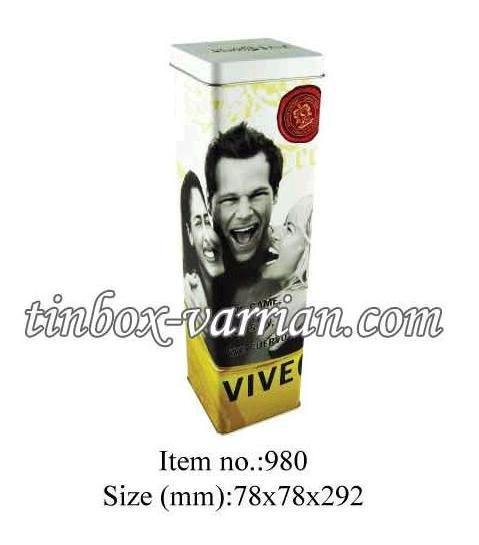 Tin Box - Wine Tube 